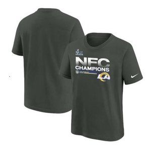 NWT Kids' Los Angeles Rams Nike 2021 NFC Champions Trophy T-Shirt Size L SS12